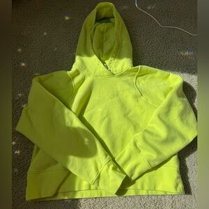 Lululemon cropped neon hoodie scuba